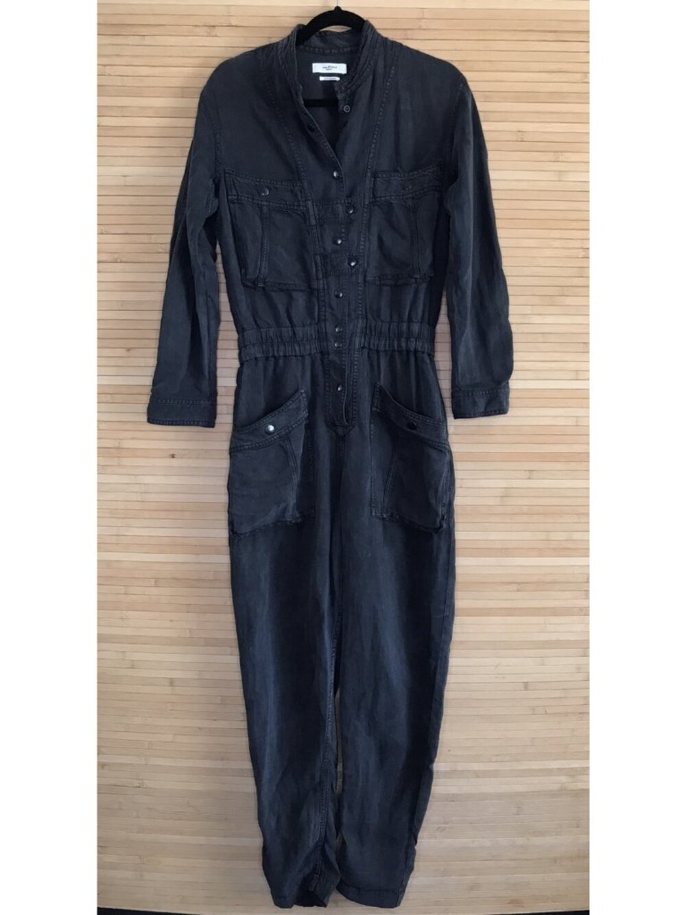 Isabel Marant Étoile Dark Grey Utility pants jeans Jumpsuit sz 38 - Picture 2 of 9